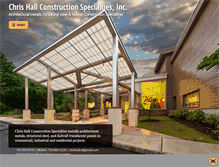 Tablet Screenshot of chrishallconstruction.com